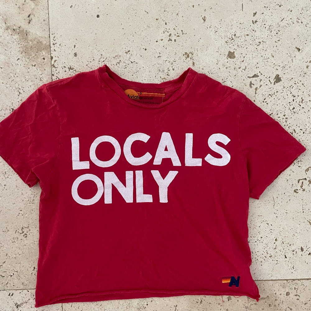 Aviator Nation Cropped T-Shirt